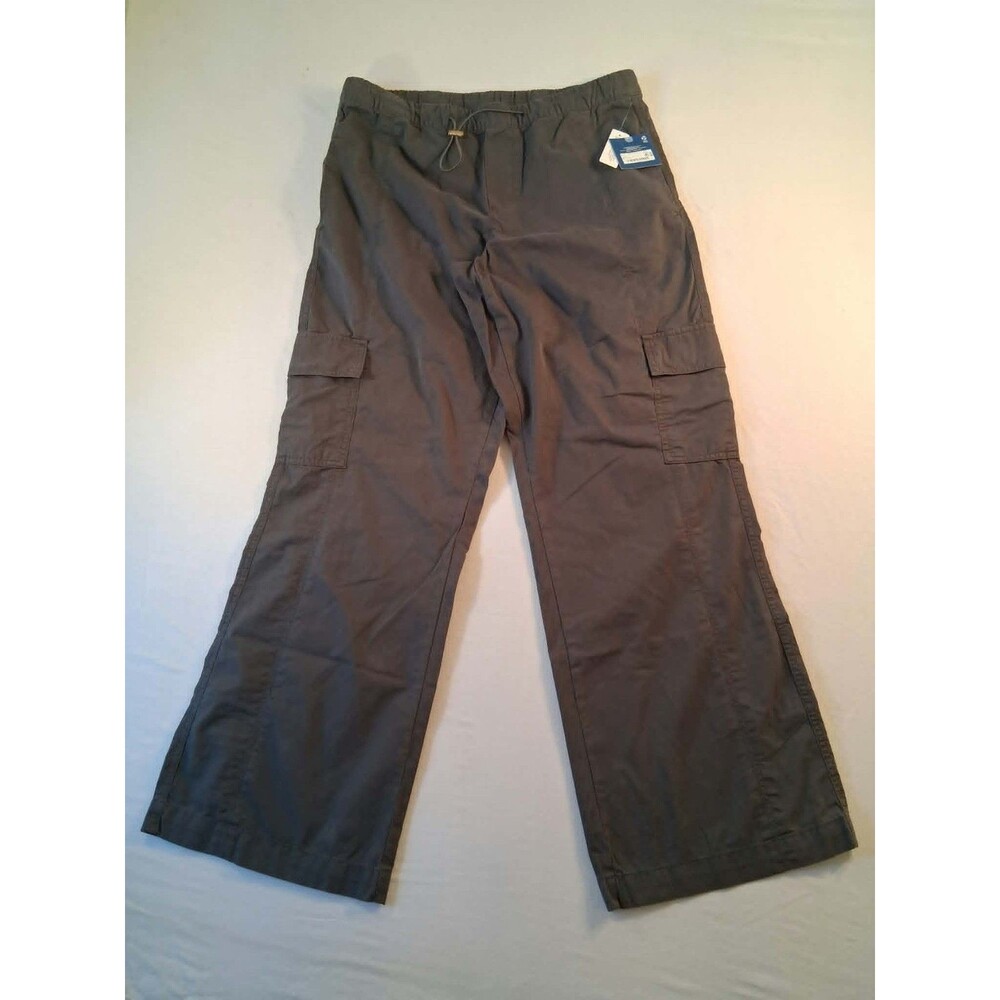 Arizona Jean Co Cargo Pants Womens Medium Phantom Gray Low Rise NWT New